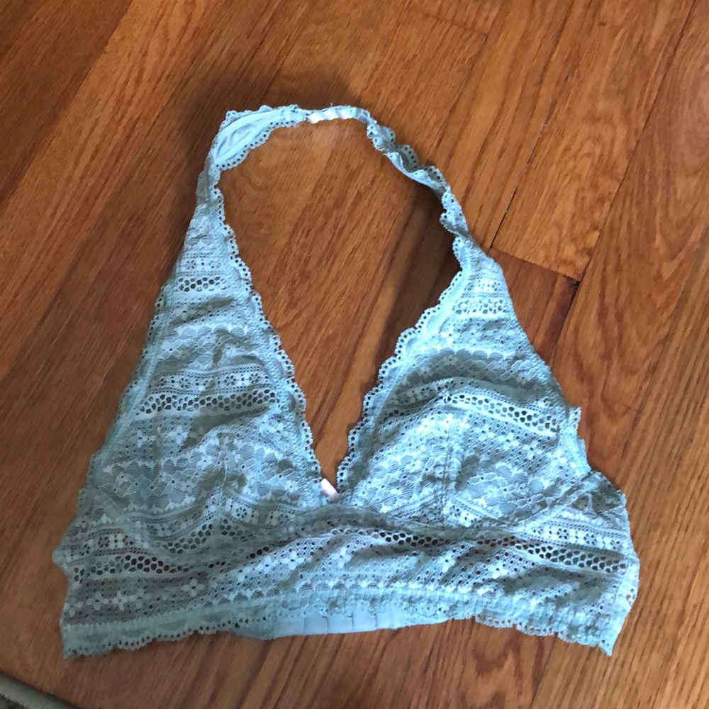 Halter top lace bralette